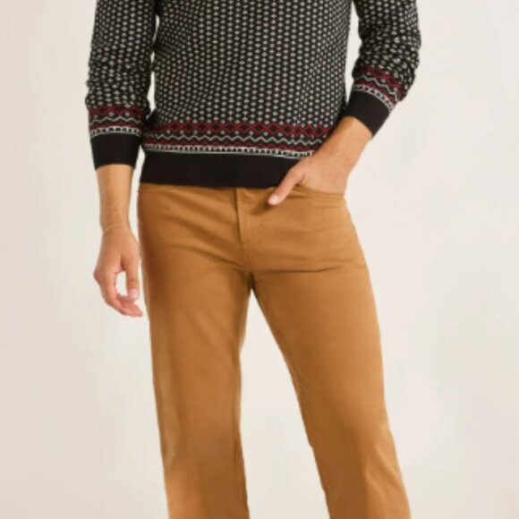 Free Assembly Men's Nordic Stitch Crewneck Sweater Size XS - Picture 4 of 5